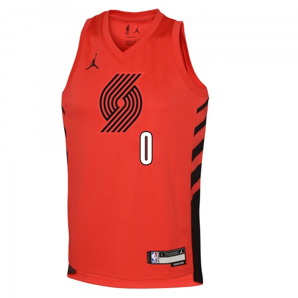 Игровая форма  Damian Lillard Portland Trail Blazers Jordan Brand Youth Swingman - Statement Edition - Red