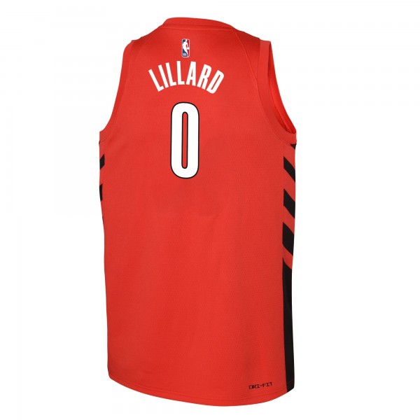 Игровая форма  Damian Lillard Portland Trail Blazers Jordan Brand Youth Swingman - Statement Edition - Red
