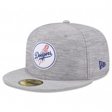 Бейсболка Los Angeles Dodgers New Era 2023 Clubhouse 59FIFTY - Gray