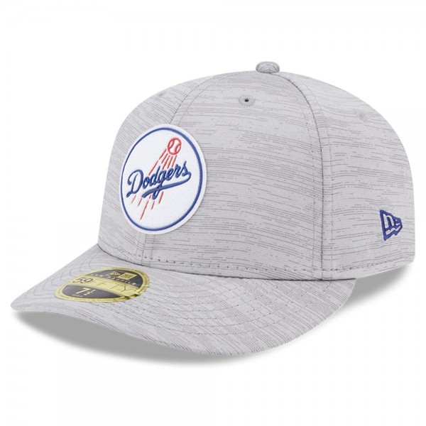 Бейсболка Los Angeles Dodgers New Era 2023 Clubhouse Low Profile 59FIFTY - Gray