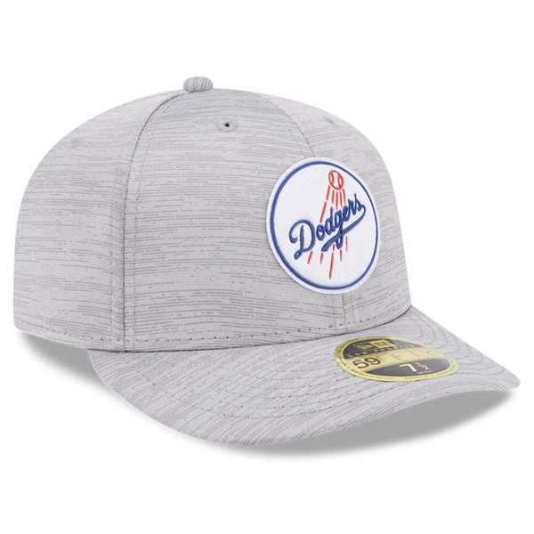 Бейсболка Los Angeles Dodgers New Era 2023 Clubhouse Low Profile 59FIFTY - Gray