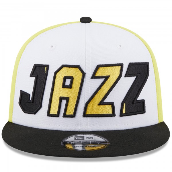 Бейсболка Utah Jazz New Era Back Half 9FIFTY - White/Black