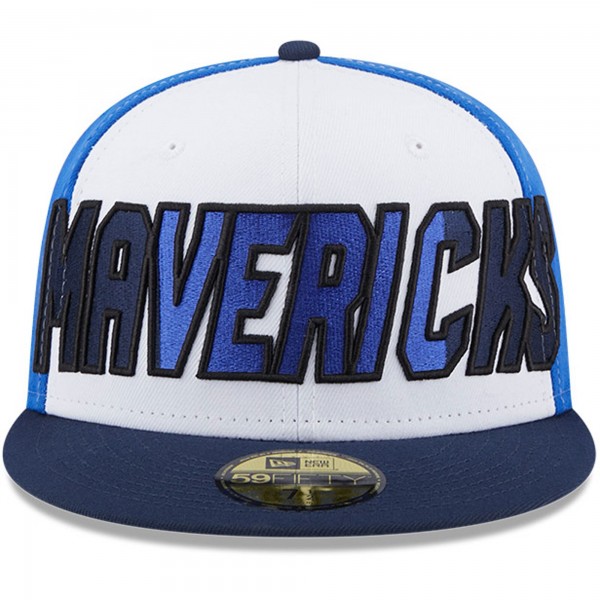 Бейсболка Dallas Mavericks New Era Back Half 9FIFTY - White/Navy