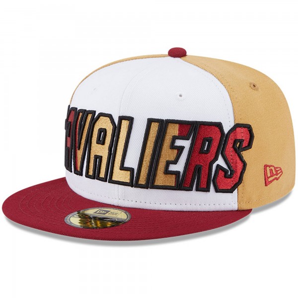 Бейсболка Cleveland Cavaliers New Era Back Half 9FIFTY - White/Wine