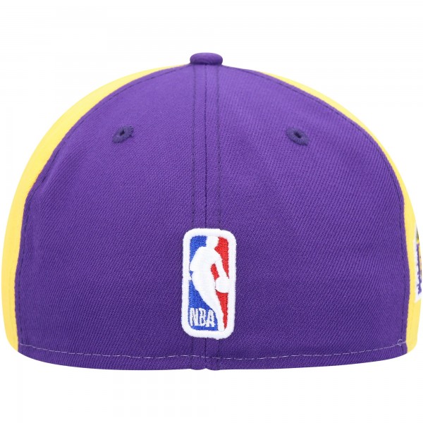 Бейсболка Los Angeles Lakers New Era Back Half 9FIFTY - White/Purple