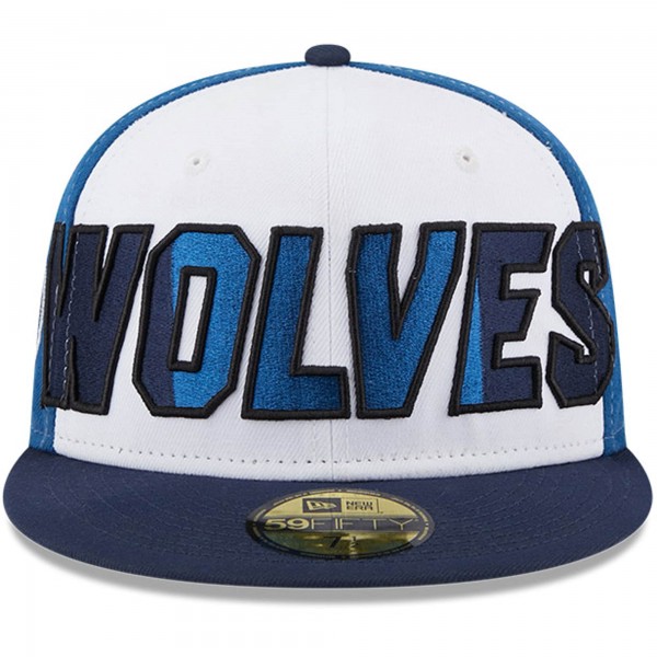 Бейсболка Minnesota Timberwolves New Era Back Half 9FIFTY - White/Navy