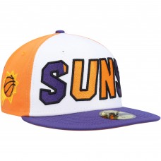 Бейсболка Phoenix Suns New Era Back Half 9FIFTY - White/Purple