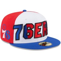 Бейсболка Philadelphia 76ers New Era Back Half 9FIFTY - White/Royal
