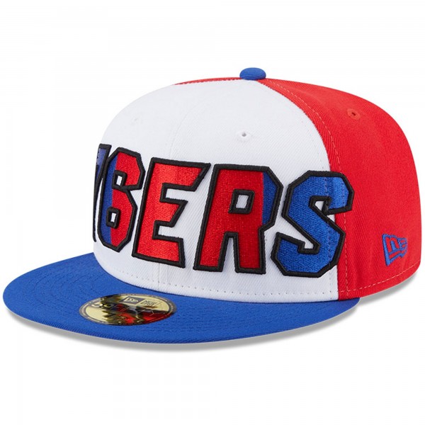 Бейсболка Philadelphia 76ers New Era Back Half 9FIFTY - White/Royal