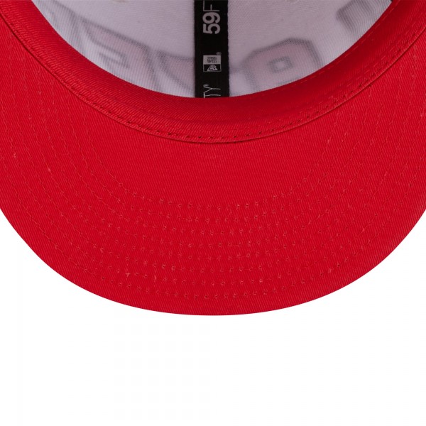 Бейсболка Portland Trail Blazers New Era Back Half 59FIFTY - White/Black