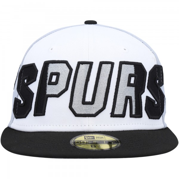 Бейсболка San Antonio Spurs New Era Back Half 9FIFTY - White/Black