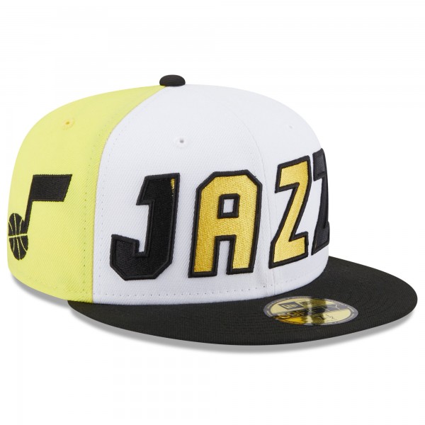 Бейсболка Utah Jazz New Era Back Half 59FIFTY - White/Black