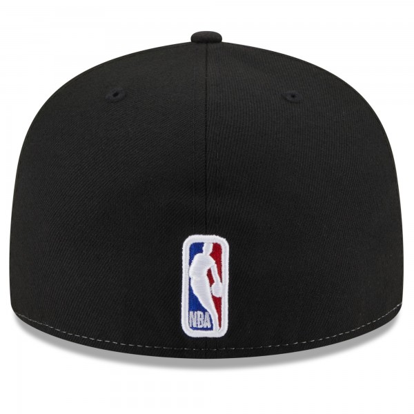 Бейсболка Utah Jazz New Era Back Half 59FIFTY - White/Black