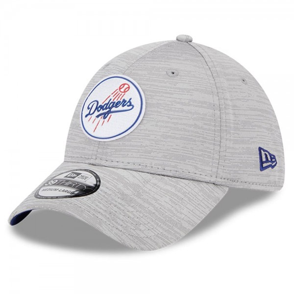 Бейсболка Los Angeles Dodgers New Era 2023 Clubhouse 39THIRTY - Gray