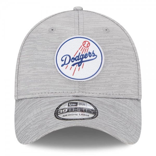 Бейсболка Los Angeles Dodgers New Era 2023 Clubhouse 39THIRTY - Gray