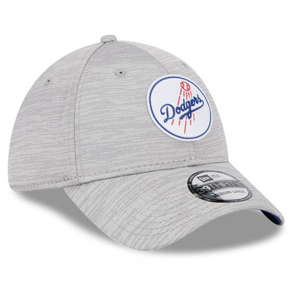 Бейсболка Los Angeles Dodgers New Era 2023 Clubhouse 39THIRTY - Gray