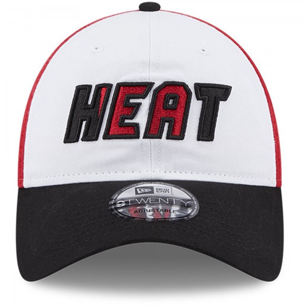 Бейсболка Miami Heat New Era Back Half 9TWENTY - White/Black