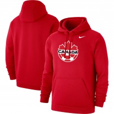 Canada Soccer Nike Club Primary Pullover Hoodie - Red