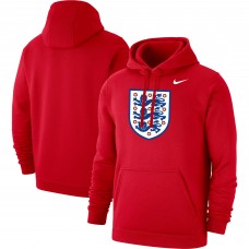 England National Team Nike Club Primary Pullover Hoodie - Red
