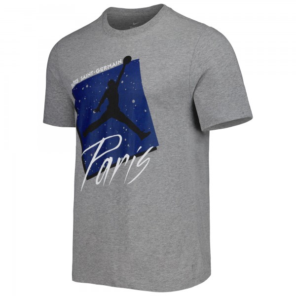 Футболка Paris Saint-Germain Jordan Brand Jumpman Core - Heather Gray