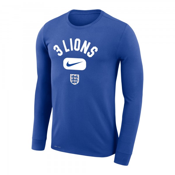 England National Team Nike Lockup Legend Performance Long Sleeve T-Shirt - Royal