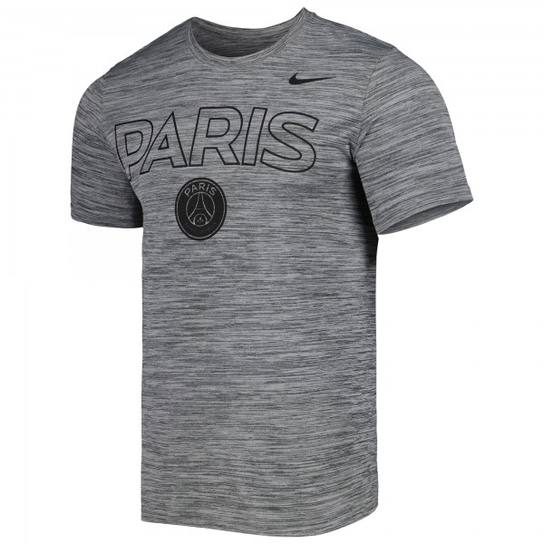 Футболка Paris Saint-Germain Nike Lockup Velocity Legend Performance - Heather Gray