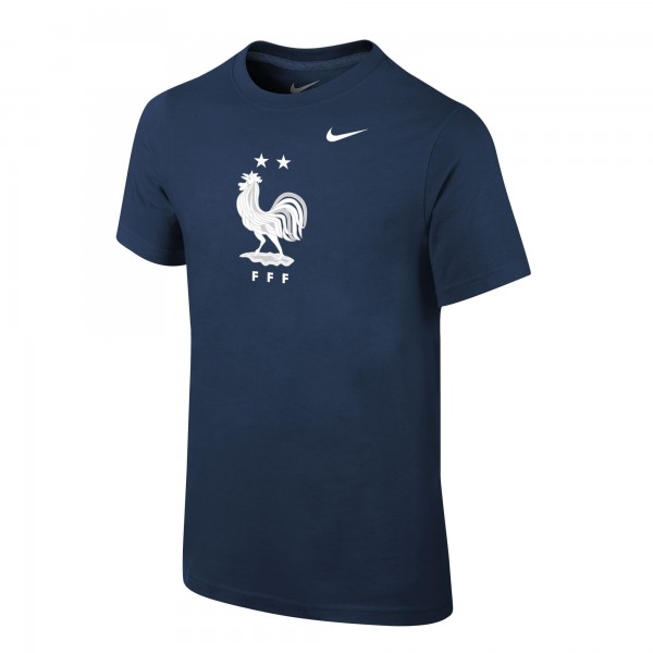Подростковая France National Team Nike Core Team T-Shirt - Navy