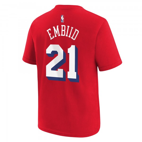 Футболка Joel Embiid Philadelphia 76ers Jordan Brand Youth Statement Edition - Red