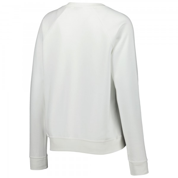 Brazil National Team Nike WoLockup Varsity Tri-Blend Raglan Pullover Sweatshirt - White