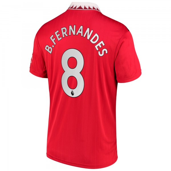Игровая форма  adidas Bruno Fernandes Manchester United Red 2022/23 Home Team Replica Player