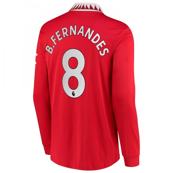 Игровая форма  adidas Bruno Fernandes Manchester United Red 2022/23 Home Team Replica Player
