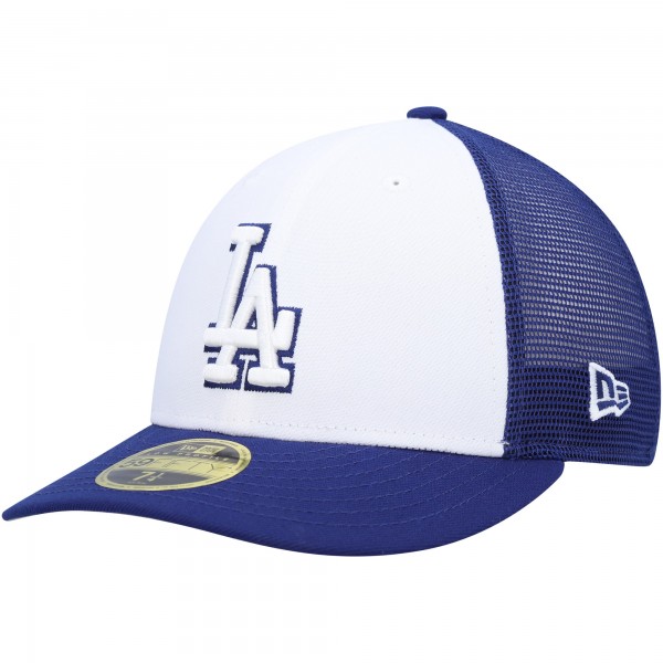 Бейсболка Los Angeles Dodgers New Era 2023 On-Field Batting Practice Low Profile 59FIFTY - Royal/White