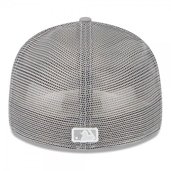 Бейсболка Los Angeles Dodgers New Era 2023 On-Field Batting Practice Low Profile 59FIFTY - Gray