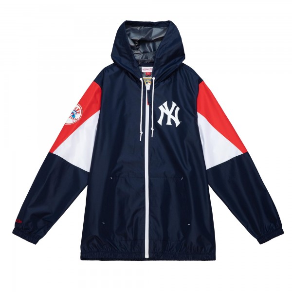 Ветровка на молнии New York Yankees Mitchell & Ness Throw It Back - Navy
