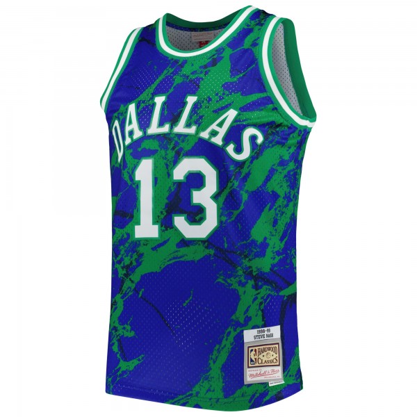 Игровая форма Steve Nash Dallas Mavericks Mitchell & Ness 1998-99 Hardwood Classics Marble Swingman - Blue
