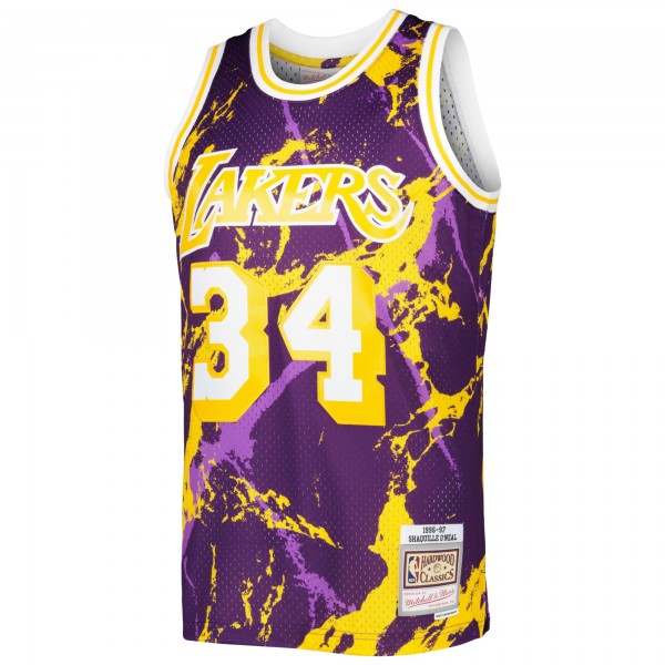 Игровая форма  Shaquille ONeal Los Angeles Lakers Mitchell & Ness 1996-97 Hardwood Classics Marble Swingman - Purple