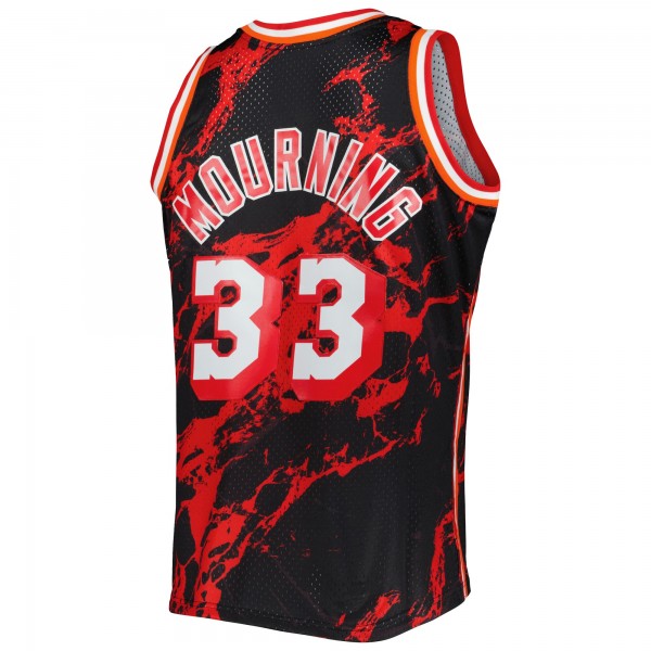 Игровая форма  Alonzo Mourning Miami Heat Mitchell & Ness 1996-97 Hardwood Classics Marble Swingman - Black