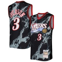 Игровая форма  Allen Iverson Philadelphia 76ers Mitchell & Ness 2000-01 Hardwood Classics Marble Swingman - Black