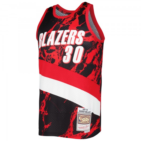 Игровая форма  Rasheed Wallace Portland Trail Blazers Mitchell & Ness 1999/00 Hardwood Classics Marble Swingman - Black