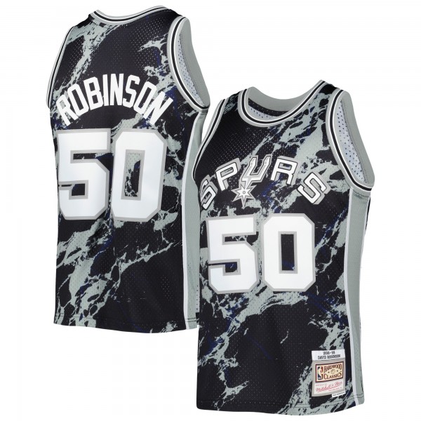 Игровая форма  David Robinson San Antonio Spurs Mitchell & Ness 1998-99 Hardwood Classics Marble Swingman - Black