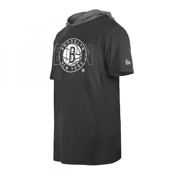 Футболка с капюшоном Brooklyn Nets New Era Black Active