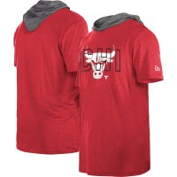 Футболка с капюшоном Chicago Bulls New Era Heather Red Active