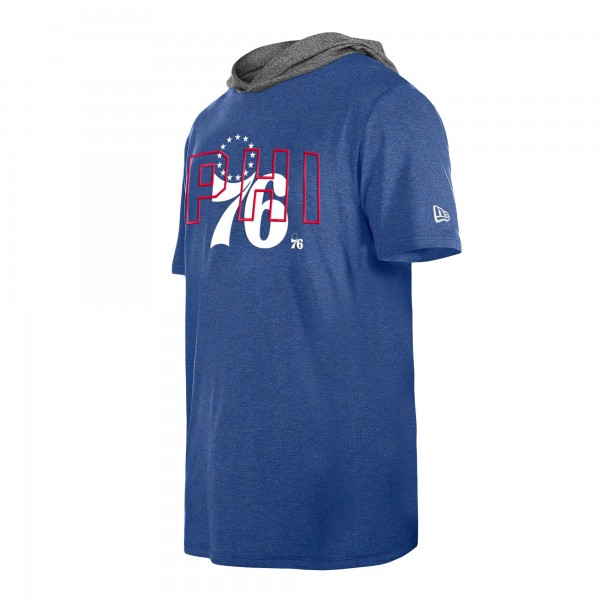 Футболка с капюшоном Philadelphia 76ers New Era Active - Royal