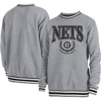Кофта Brooklyn Nets New Era Unisex Vintage Throwback - Heather Gray