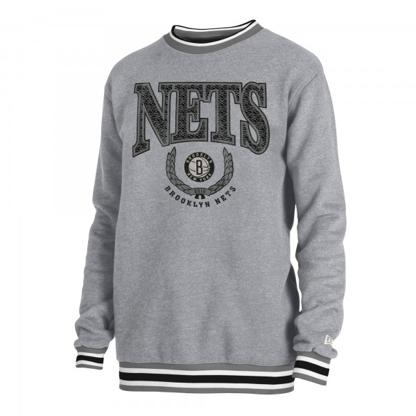 Кофта Brooklyn Nets New Era Unisex Vintage Throwback - Heather Gray