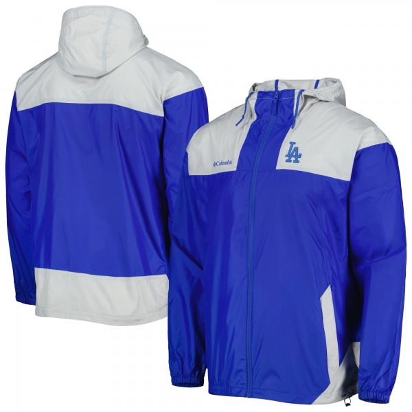 Ветровка на молнии Los Angeles Dodgers Columbia Omni-Shade Flash Forward Challenger - Royal/Gray