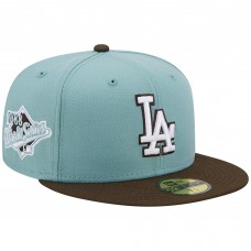 Бейсболка Los Angeles Dodgers New Era  1988 World Series Beach Kiss 59FIFTY - Light Blue/Brown