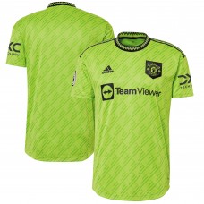 Игровая форма  Manchester United adidas 2022/23 Third Authentic - Neon Green