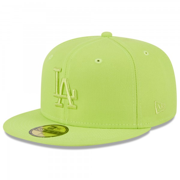Бейсболка Los Angeles Dodgers New Era 2023 Spring Color Basic 59FIFTY - Neon Green