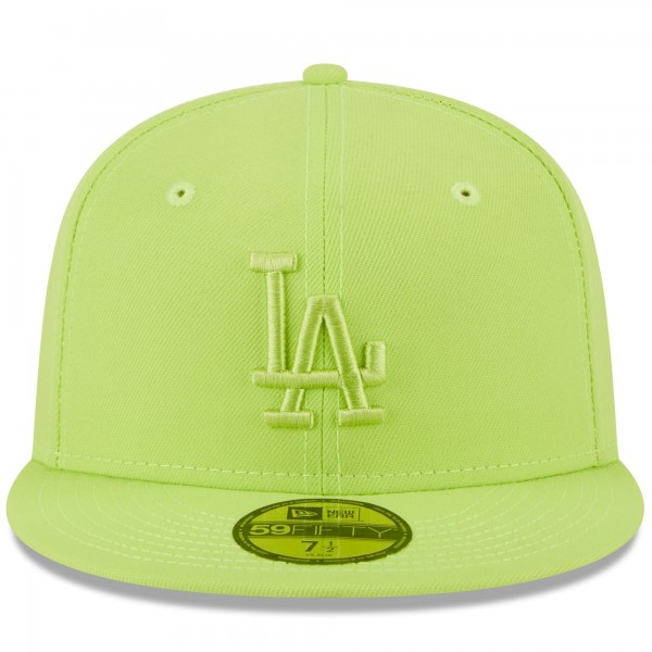Бейсболка Los Angeles Dodgers New Era 2023 Spring Color Basic 59FIFTY - Neon Green